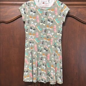 Girls Butterfly Print Dress